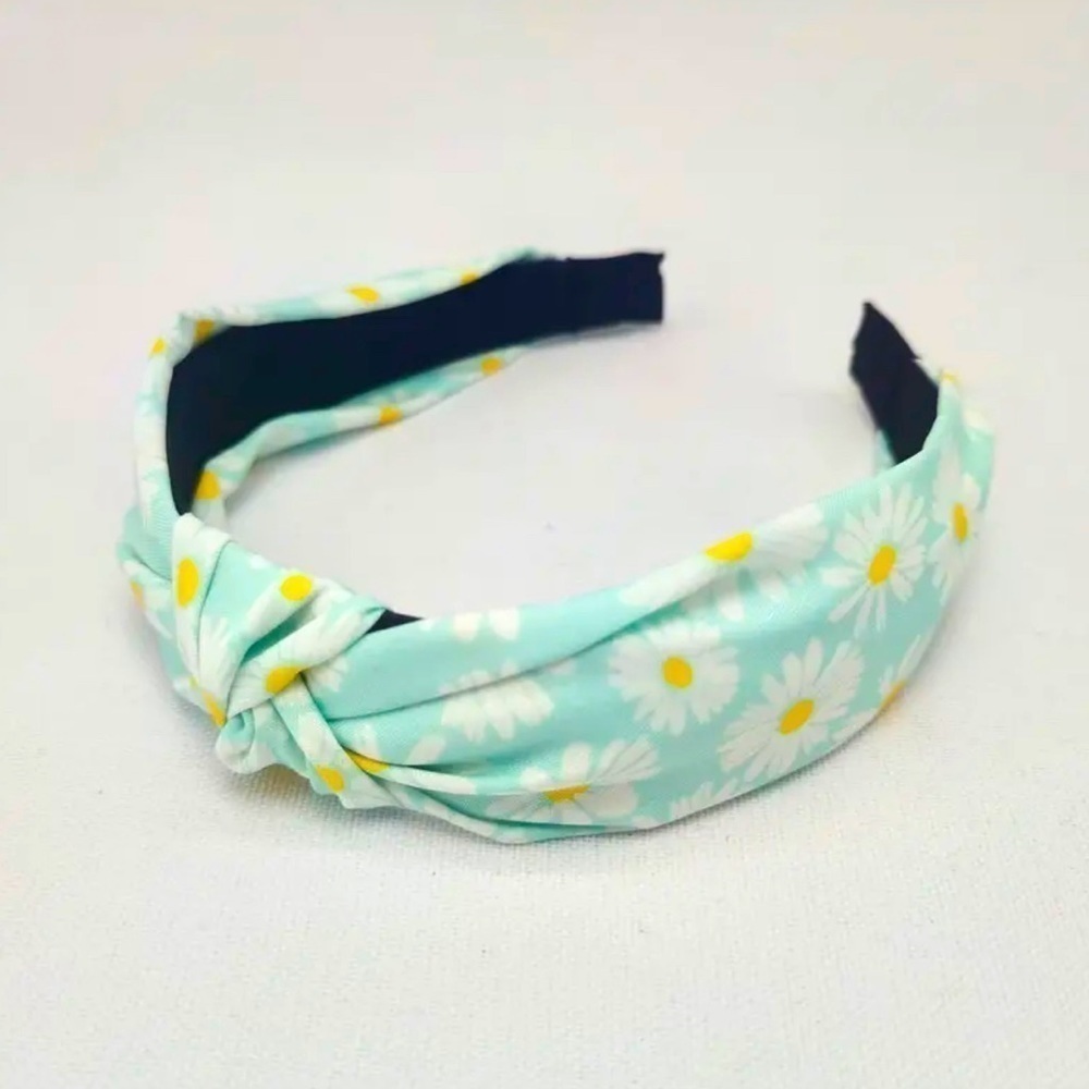 Spring Floral Top Knot Headband